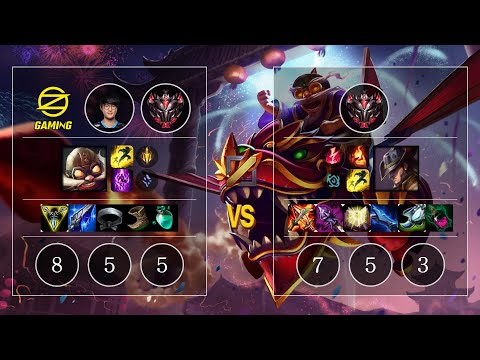 OZ Crown Corki vs Twisted Fate Mid - KR GrandMaster Patch 10.10