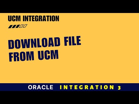 How to download file from UCM with Oracle Integration 3, ERP HCM connection download file from UCM