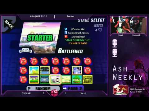 PM Winner's Quarters ASH@WIT 5/1/15 - Formuoli (Marth, DK) vs Sveet (Fox)