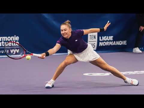 Celine NAEF at the ITF W25+H tournament in Cherbourg