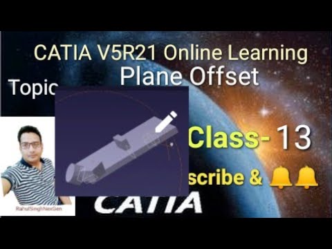 CATIA Tutorial | Plane Offset | Angle Offset | Catia Online Training free | How To Learn CATIA
