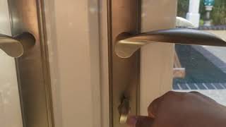 How to lock French doors