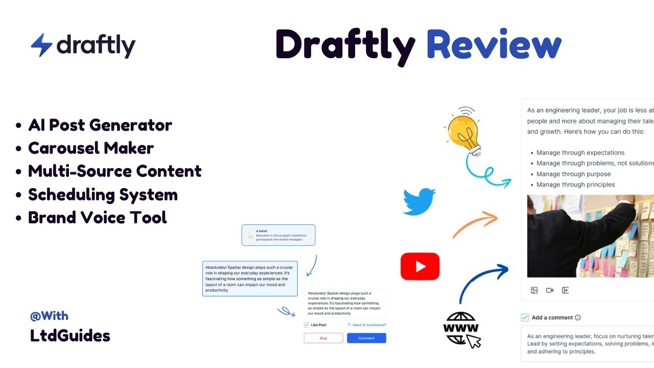 Draftly Review - The Best AI Tool for LinkedIn Growth in 2026