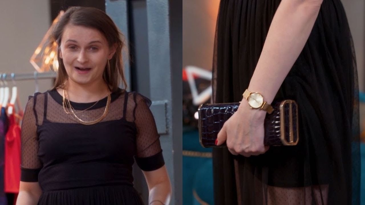 Czarna sukienka i złote dodatki - uczestniczka była pod wrażeniem tej stylizacji! [Związki z modą]