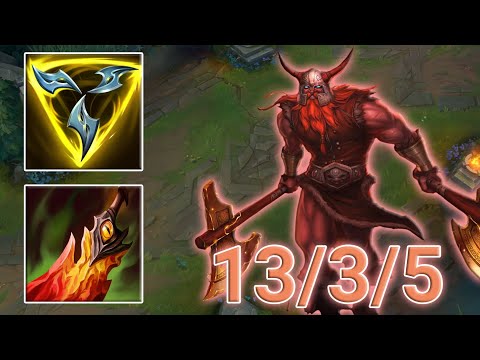 Top Olaf VS Udyr Highlights | EUW GrandMaster | Patch 12.17