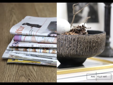 No one will believe that this bowl is made of recycled paper.