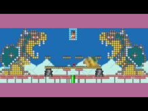 Bowser Kong!! & 10 Red Coins!!! by Zombie-Mii - SUPER MARIO MAKER - NO COMMENTARY 1AV