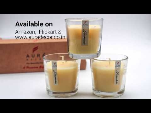 AuraDecor Gift Glass Candles