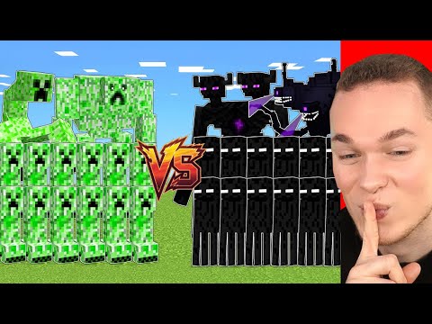 CREEPER ARMEE vs. ENDERMAN ARMEE (Minecraft)
