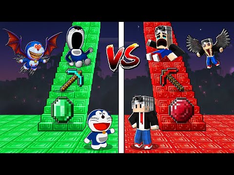 GÜROL vs TOMBİŞ KORKUNÇ Merdiven Yarışı - Minecraft