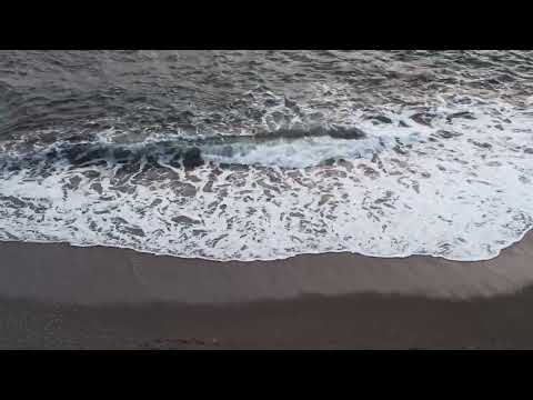 57 | Usual Waves On Black Sand Beach 4K Video | No copyright | Free Stock Footage | Royalty Free