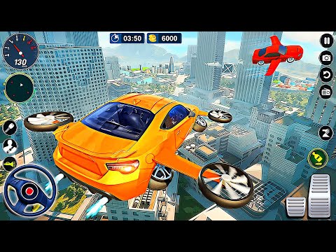 Flying Car Simulator 3D - Extreme Sports Car Driving Game | Android Gameplay