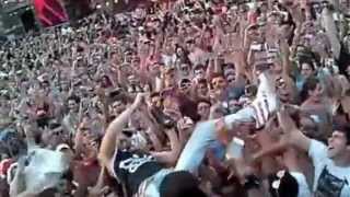 Steve Aoki at Ultra  View from LAVOTAOMarquee VIP Tent