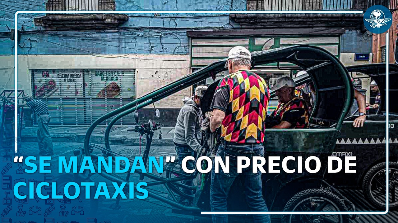 Nada frena el caos de ciclotaxis en el Centro de la CDMX