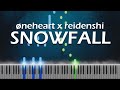 øneheart x reidenshi - snowfall piano cover