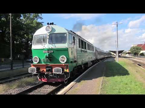 Zielona SU46-029 z pociągami Pogórze 23' w Świdnicy | Pociągi Świdnica #85