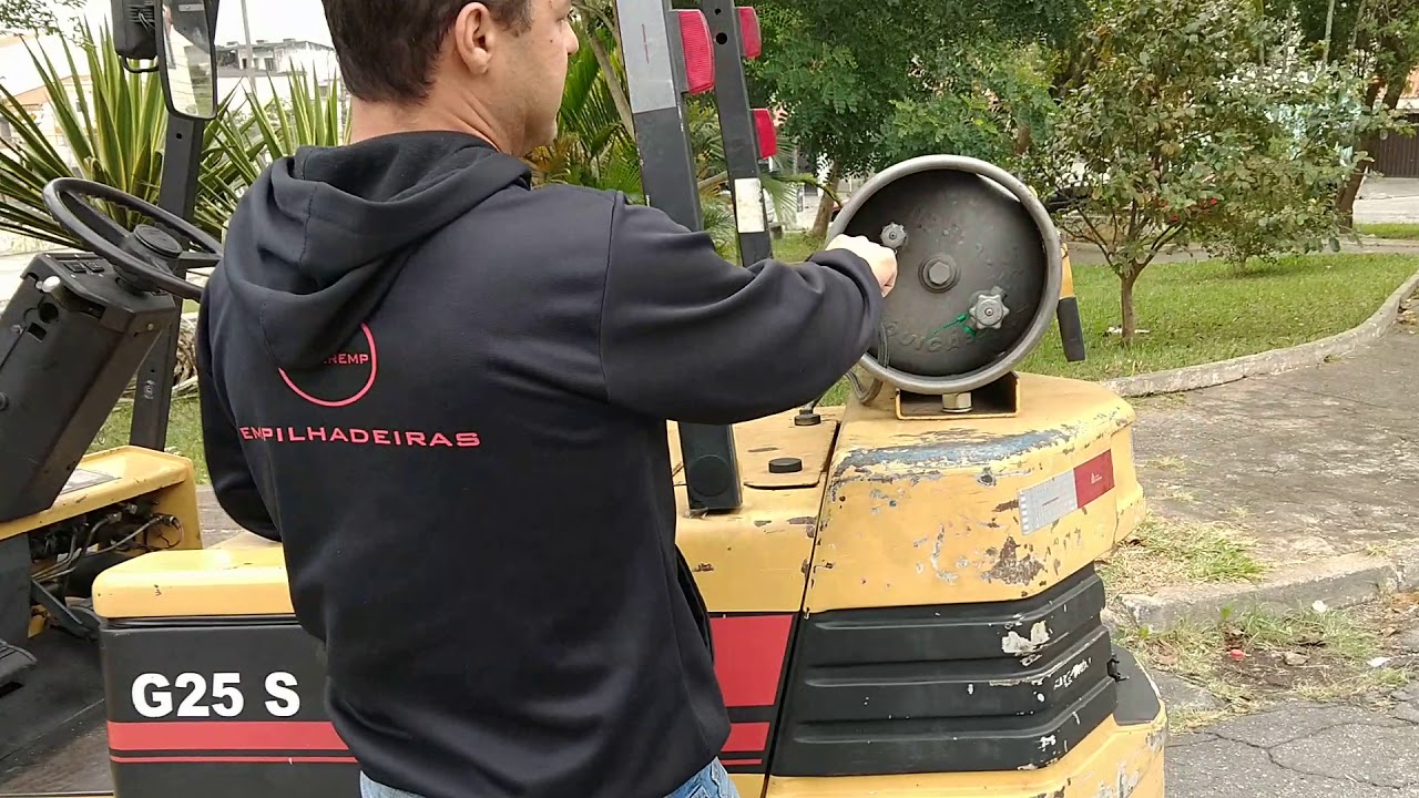 Como ligar empilhadeira glp corretamente