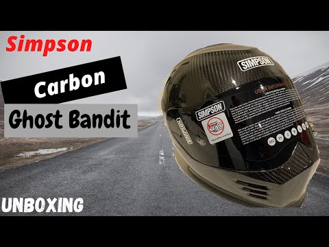 Simpson Carbon Ghost Bandit Helmet Unboxing and first impression