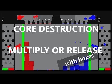 Core Destruction 1 - Multiply or Release with Box - in Algodoo