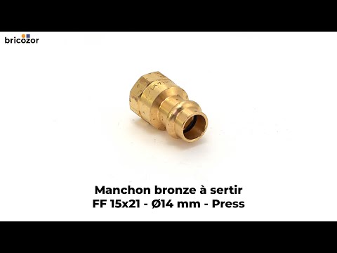 Manchon bronze à sertir FF 15x21 - différents diamètres - Press CONEX BANNINGER
