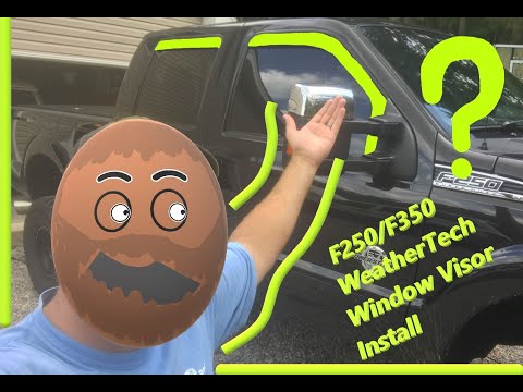 You need to know this tip!  Weathertech Window Visors 11-16 F250 SuperDuty