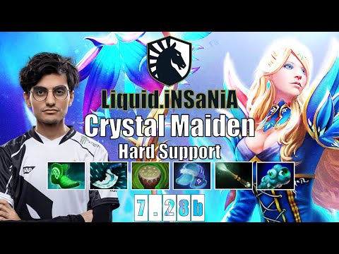 Crystal Maiden Hard Support | Liquid.iNSaNiA | THE EASIEST SUPPORT HERO | 7.28b Gameplay Highlights