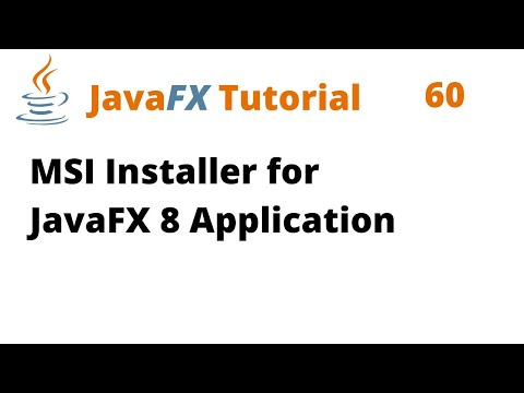 JavaFX Tutorial 60 - MSI Installer for JavaFX 8 Application