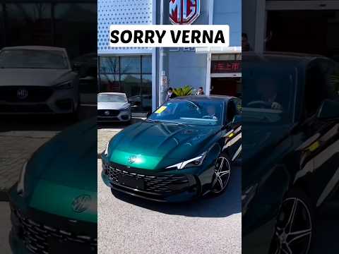 Thumbnail for MG-7 Black Label |Sorry 😐 Verna | Flagship Sedan | Plug-in hybrid | #2023 #mg #black #shorts by Plug-in hybrid