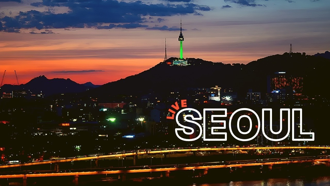 Live webcam view of Namsan Tower over the Han River