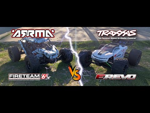 Arrma Fireteam vs Traxxas E-Revo 2.0 can't believe what happened
