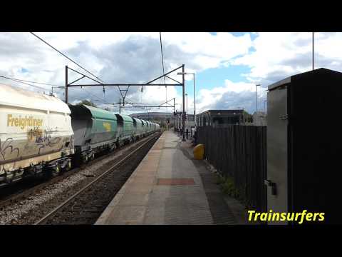 DB Class 60 No. 60024 on 6H43 Pendleton - Tunstead Sdgs @ Guide Bridge on 01.09.15 - HD
