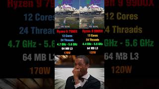 Download lagu Ryzen 9 7900X vs Ryzen 9 9900X - How???  #pcgaming #benchmark #amd mp3