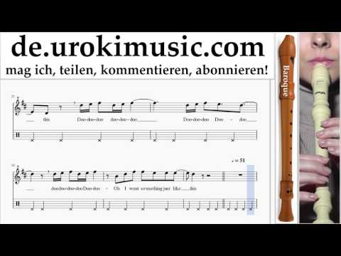 Blockflöte Lernen B. The Chainsmokers & Coldplay - Something Just Like This Tabulatur Teil#2 um-i995