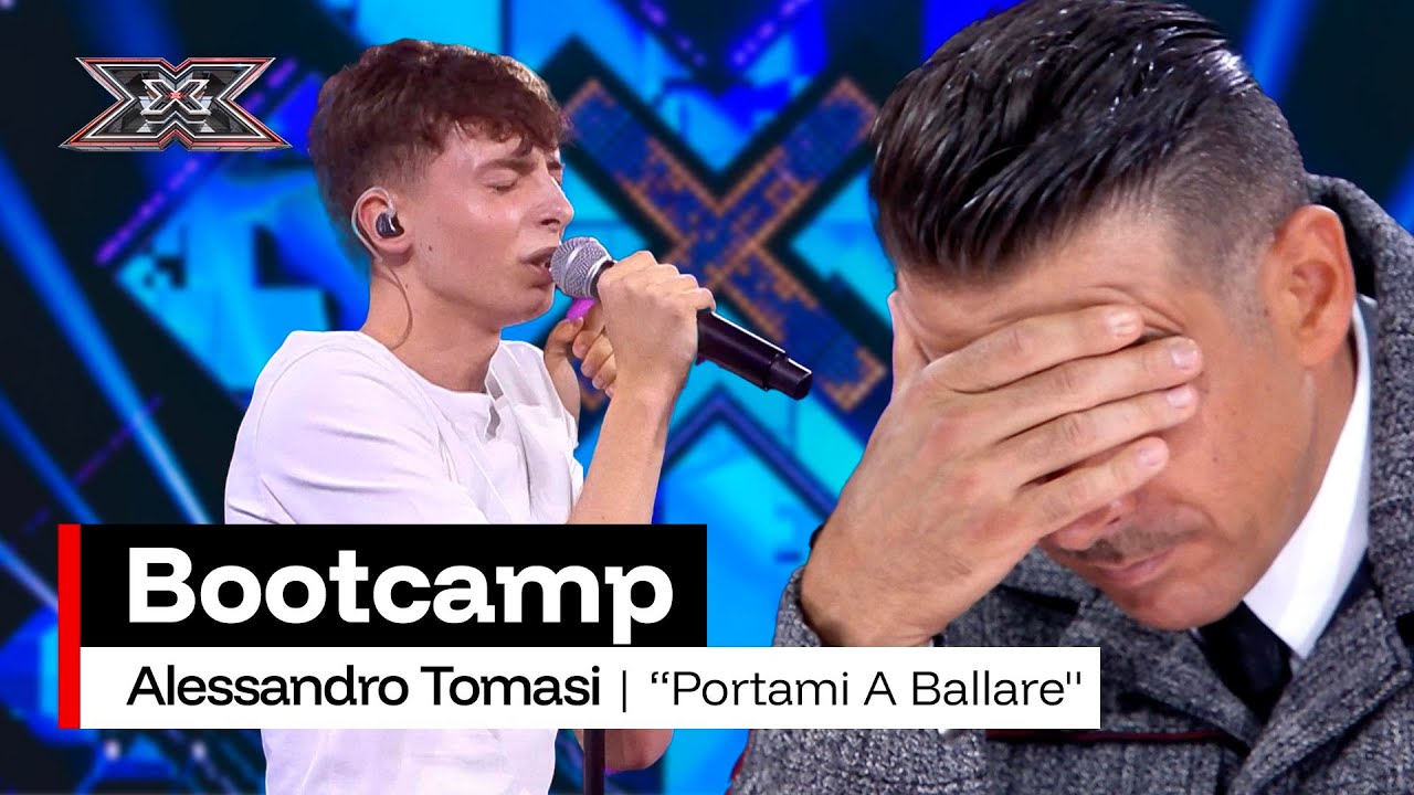 Alessandro Tomasi canta “Portami a ballare” di Luca Barbarossa | X Factor 2025 Bootcamp 2