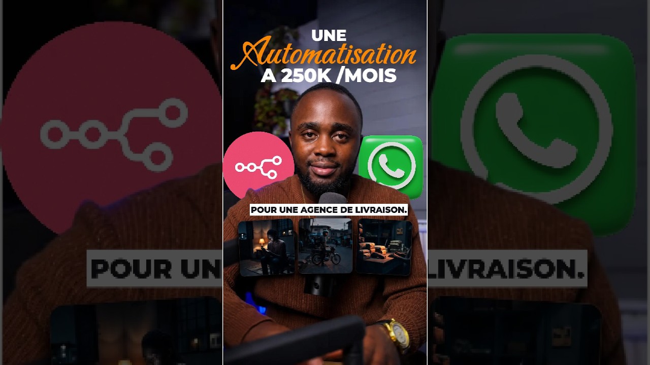 Une automatisation à 250 000 par mois (suivi de livraison sur WhatsApp)