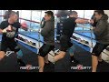 OMG CANELO THROWING NON STOP POWER RIGHT HANDS LIKE A MEXICAN BEAST AS HE TRAINS FOR DANIEL JACOBS
