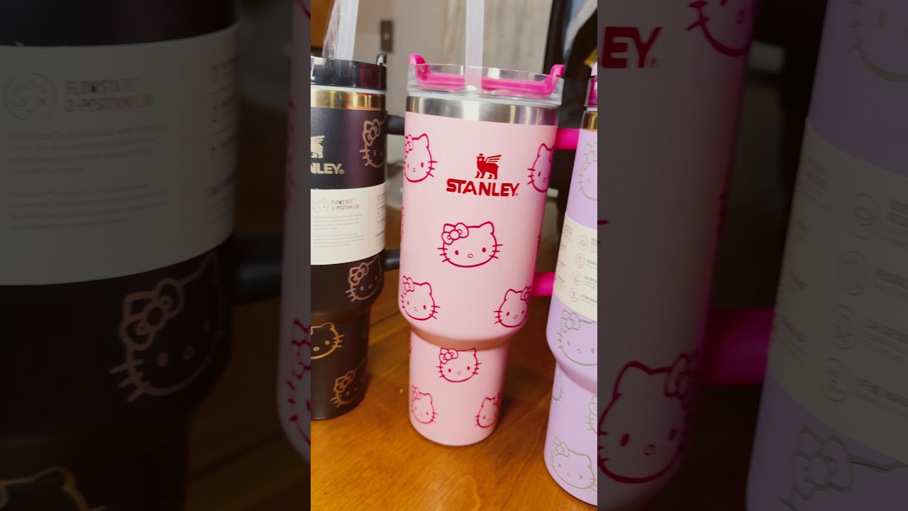 Our New Hello Kitty Stanley cups 😍 #labkidz #shorts