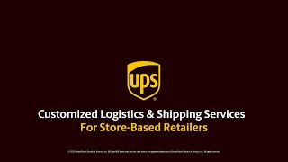 UPS Retail Logistics Solutions from UPS