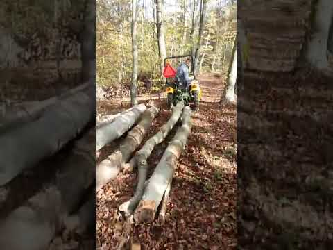 mini traktor tomo vinkovic i rad u sumi izvlacenje balvana