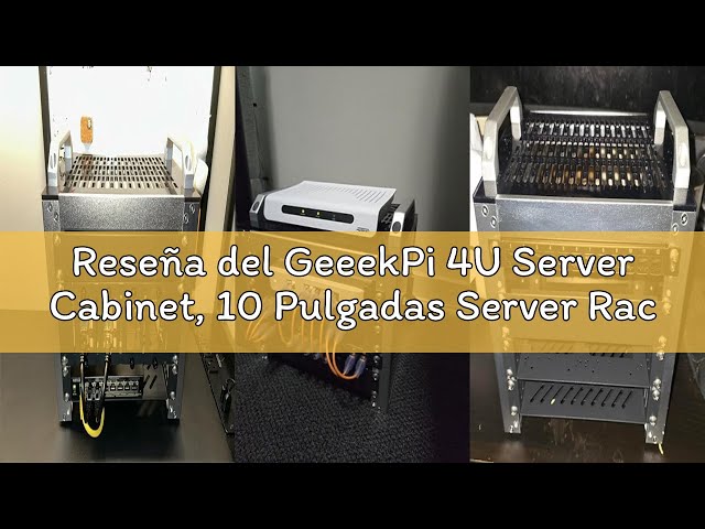 Vídeo relacionado con GeeekPi 8U Server Cabinet, 10 Pulgadas Server Rack for Network, Servers, Audio, and Video Equipment, DeskPi RackMate T1 Rackmount (Black)