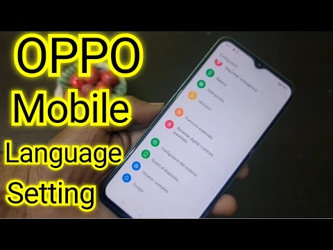 Oppo Mobile Language Settings