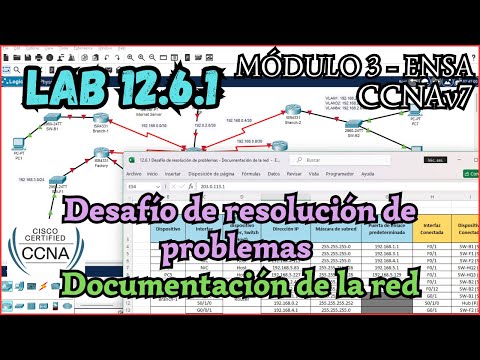12.6.1 Packet tracer - Desafío de resolución de problemas – Documentación de la red (Resolucion)