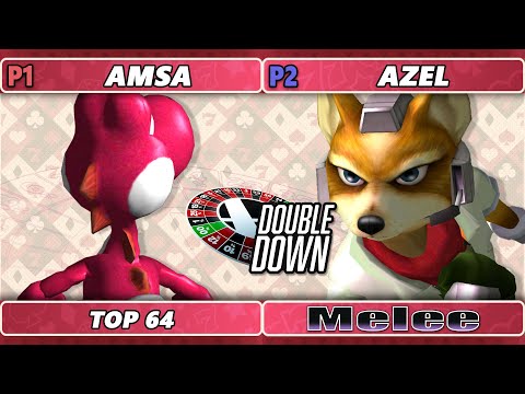 Double Down 2022 Top 64 - aMSa (Yoshi) Vs. azel (Fox) SSBM Melee Tournament