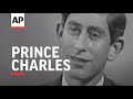 THE PRINCE OF WALES SPEAKS TO REPORTERS IN AN INTERVIEW 1969