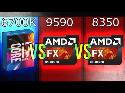 Intel i7-6700K vs AMD FX-9590 vs FX-8350