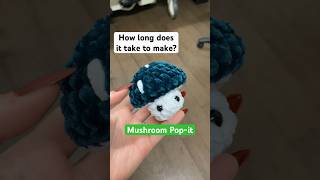 How fast can I crochet a mushy pop it?🤔 #crochet #amigurumi #popit #fidget