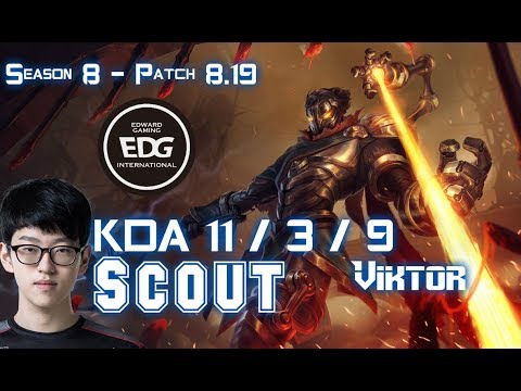 EDG Scout VIKTOR vs LISSANDRA Mid - Patch 8.19 KR Ranked