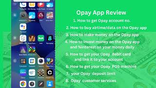 Opay app review! How to use the Opay App