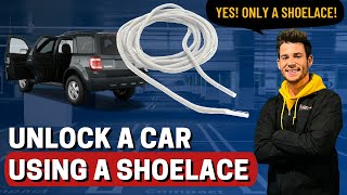 Unlock a Car with SHOELACE - (no keys)