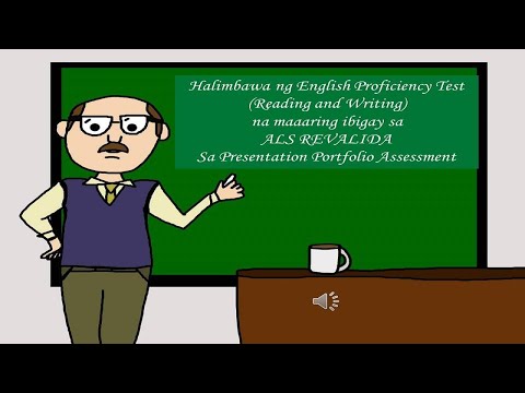Video 170 -  Sample English Proficiency Test - Reading and Writing for ALS REVALIDA 2020-2021
